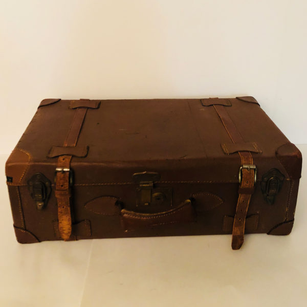 Anthony, Vintage Leather Strap Suitcase Chloe's Vintage Rentals